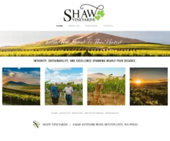 ShawVineyards.com(Shaw Vineyards) Screenshot