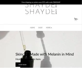 Shaydebeauty.com(SHAYDE BEAUTY) Screenshot