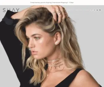 Shayfinejewelry.com(SHAY jewelry) Screenshot