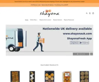 Shayonauk.com(Shayona UK) Screenshot