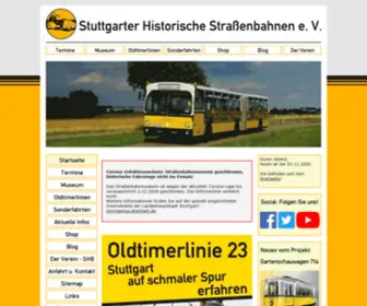 SHB-EV.net(Stuttgarter Strassenbahnmuseum online) Screenshot