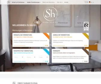 Shbarcelona.de(Barcelona Wohnungen zu vermieten) Screenshot