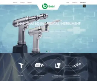 SHBJYL.com(Shanghai Bojin Medical Instrument) Screenshot