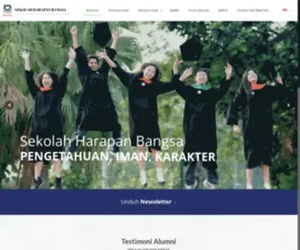 SHB.sch.id(Sekolah Harapan Bangsa) Screenshot