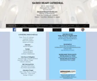 SHCDavenport.org(Sacred Heart Cathedral Welcome Page) Screenshot