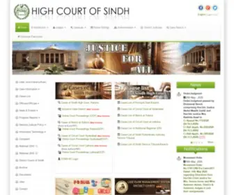 SHC.gov.pk(High Court of Sindh) Screenshot