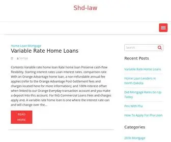 SHD-Law.com(Loans Variable Home Rate) Screenshot