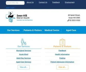 SHDH.org.au(Swan Hill District Health) Screenshot