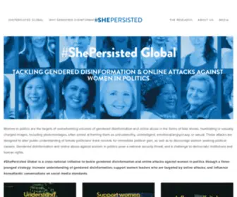 She-Persisted.org(#SHEPERSISTED) Screenshot