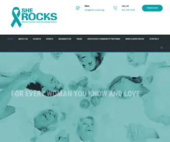 She-Rocks.org(She ROCKS Research Ovarian Cancer Knowledge Support North Carolina) Screenshot