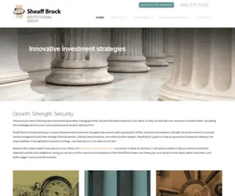 Sheaffbrockinstitutional.com(Sheaff Brock Institutional Group) Screenshot