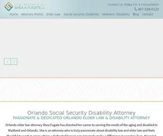 Sheafugate.com(Orlando social security disability attorney Shea Fugate) Screenshot