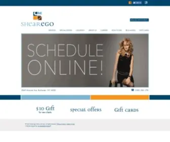 Shearego.com(Shear Ego Salon & Spa) Screenshot