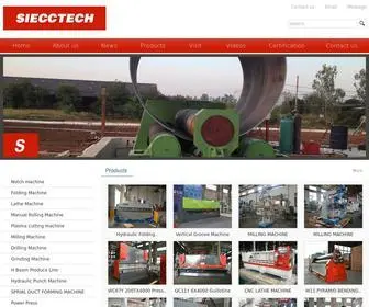 Shearmachine.com.cn(SIECC/HECTMAC MACHINERY) Screenshot