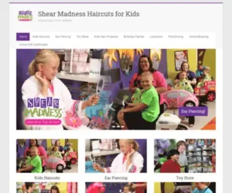 Shearmadnesskids.com(Shear Madness Haircuts for Kids) Screenshot