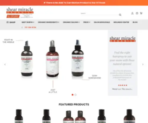 Shearmiracleorganics.com(Every ingredient) Screenshot
