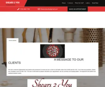 Shears2Youllc.com(Full Service Salon) Screenshot