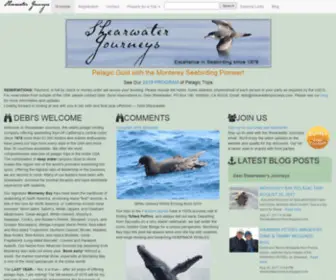 Shearwaterjourneys.com(Monterey Seabirding with SHEARWATER JOURNEYS Pelagic Birding for over 40 Years) Screenshot