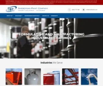 Shebpaint.com(Sheboygan Paint Company) Screenshot