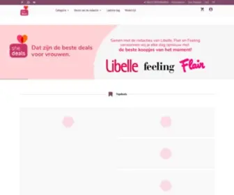 Shedeals.be(Dé beste deals voor vrouwen) Screenshot