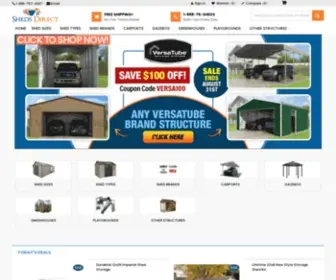 Shedsdirect.com(Factory Direct Storage Shed Sales) Screenshot