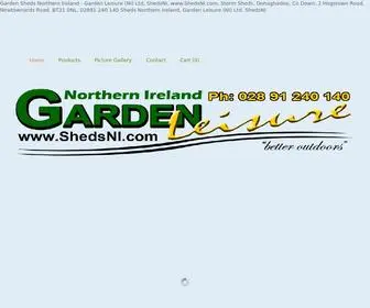 Shedsni.com(Garden Leisure (NI) Ltd) Screenshot