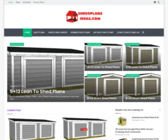 Shedsplansideas.com(How to Build a Shed) Screenshot