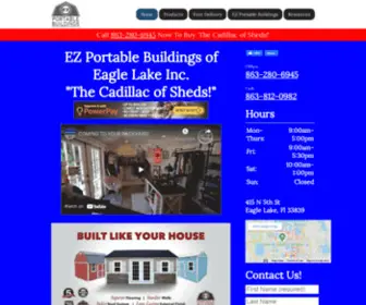 Shedswinterhaven.com(EZ Portable Buildings 863) Screenshot