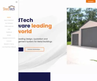 Shedtechsoftware.com(World leading shed and steel building quotation software) Screenshot