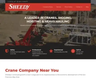 Sheedycrane.com(Crane Rental) Screenshot