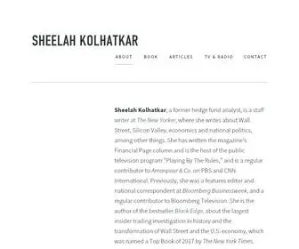 Sheelahkolhatkar.com(Staff writer at The New Yorker. Author of Black Edge) Screenshot