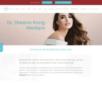 Sheenakong.com(Medical Spa San Francisco) Screenshot