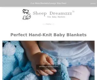 SheepdreamZZZ.org(Beautiful Handmade Knitted Baby Blankets) Screenshot