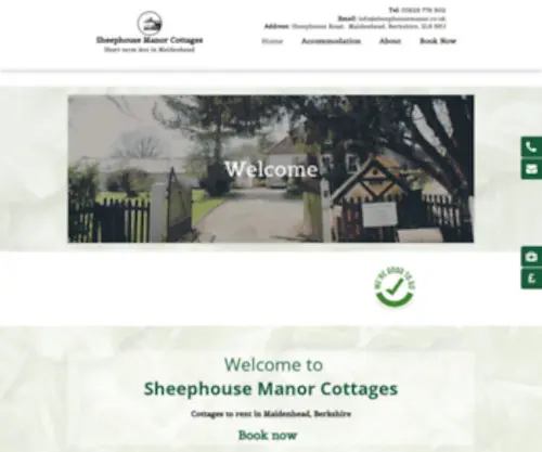 Sheephousemanor.co.uk(Sheephouse Manor Cottages) Screenshot