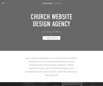 Sheepishdesign.org(Custom Church Website Design) Screenshot