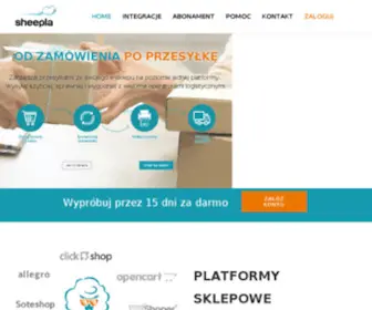 Sheepla.com(Nadawanie, monitorowanie oraz śledzenie przesyłek kurierskich z poziomu sklepu internetowego) Screenshot