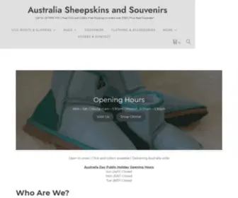 Sheepskinsandsouvenirs.com.au(Australia Sheepskins and Souvenirs) Screenshot