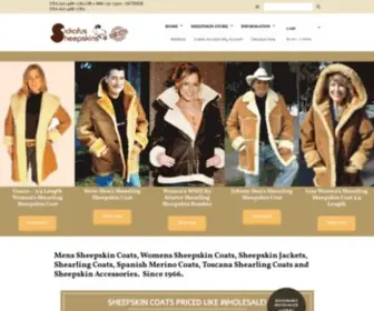 Sheepskinsusa.com(Men's Sheepskin Coats) Screenshot