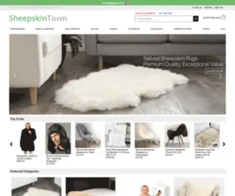 Sheepskintown.com(This Natural Ivory Sheepskin Double Pelt Rug) Screenshot