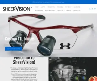 Sheervision.com(SheerVision Dental Loupes) Screenshot