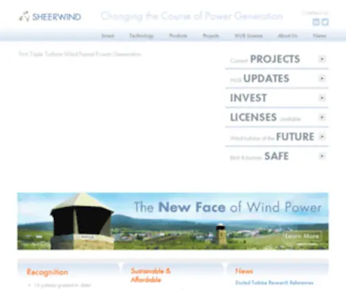 Sheerwind.com(Wind) Screenshot