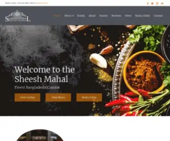 Sheesh-Mahal.co.uk(Sheesh Mahal Restaurant) Screenshot