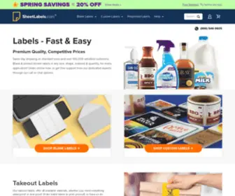 Sheet-Labels.com(Labels Online) Screenshot