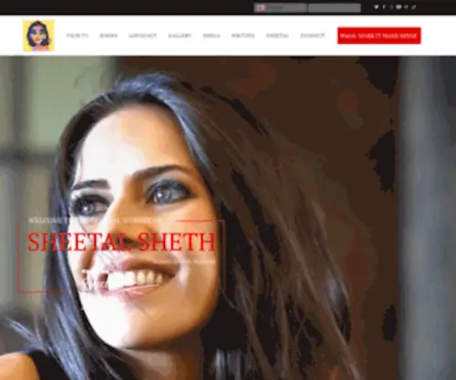 Sheetalsheth.com(Official Website of Sheetal Sheth) Screenshot