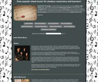 Sheetmusicexchange.com(Sheet Music Exchange) Screenshot