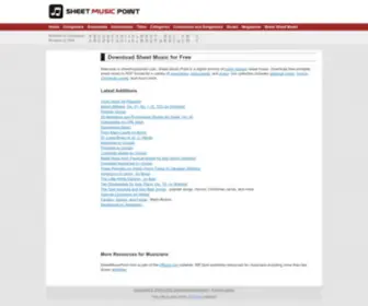 SheetmusicPoint.com(Free Sheet Music) Screenshot
