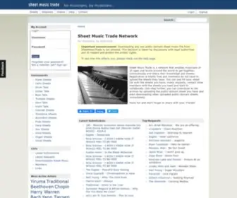 Sheetmusictrade.com(Sheet Music Trade) Screenshot