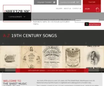 Sheetmusicwarehouse.co.uk(Sheet Music Warehouse) Screenshot