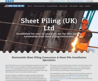 Sheetpilinguk.com(Sheet Piling (UK)) Screenshot
