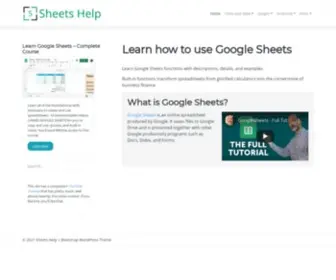 Sheetshelp.com(Sheets Help) Screenshot